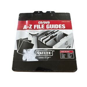 Vaultz CD/DVD A-Z File Guides *New*